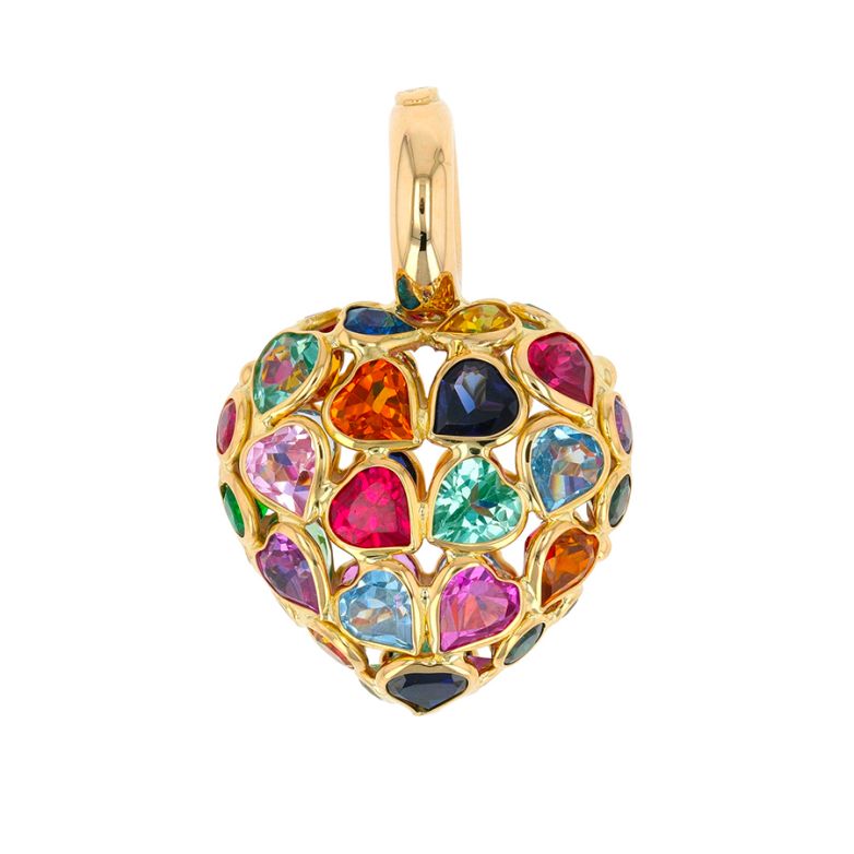 Heart pendant synthetic...
