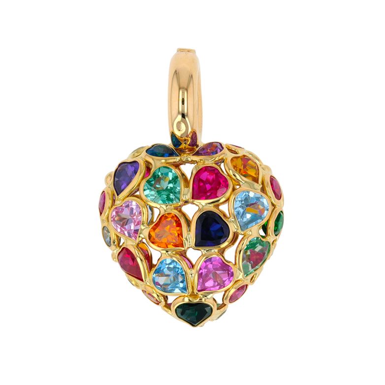 Heart pendant synthetic...