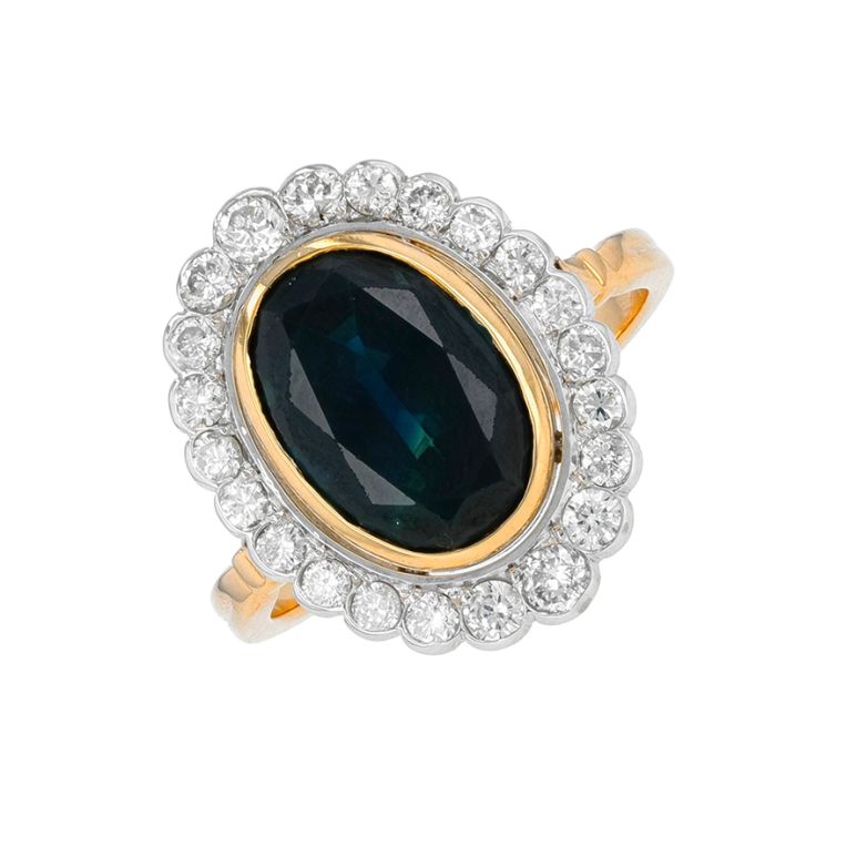 Ring marguerite sapphire...