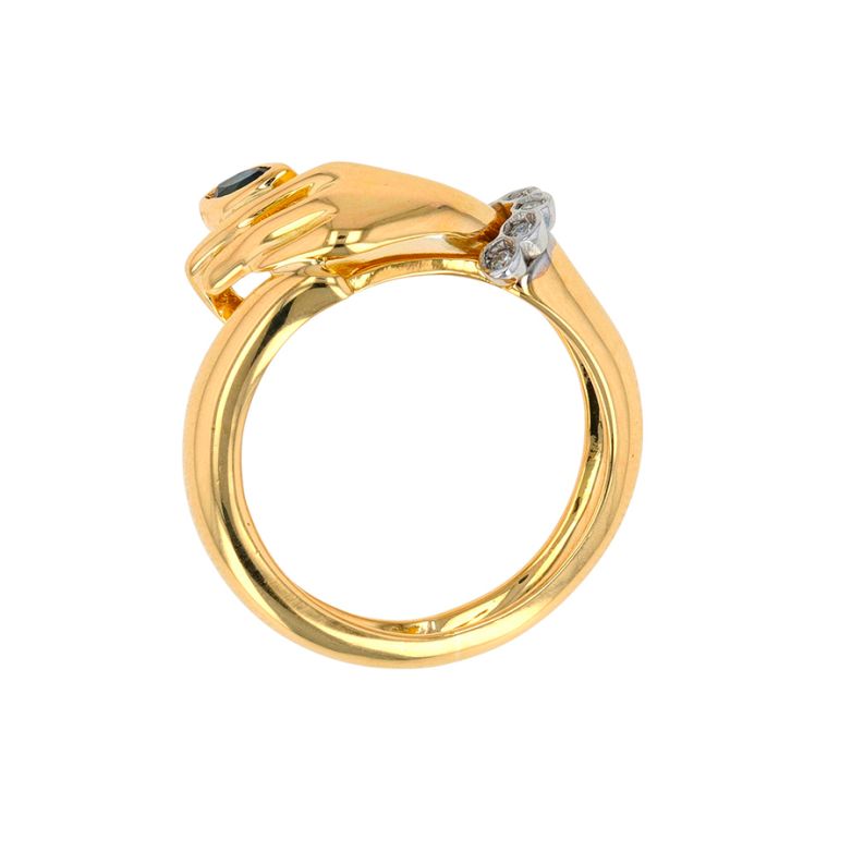 Ring sapphire 0.08 carat...