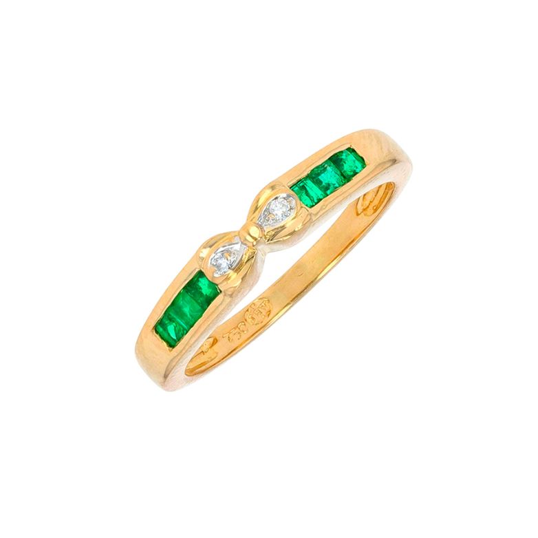 Ring emeralds 0.12 carat...