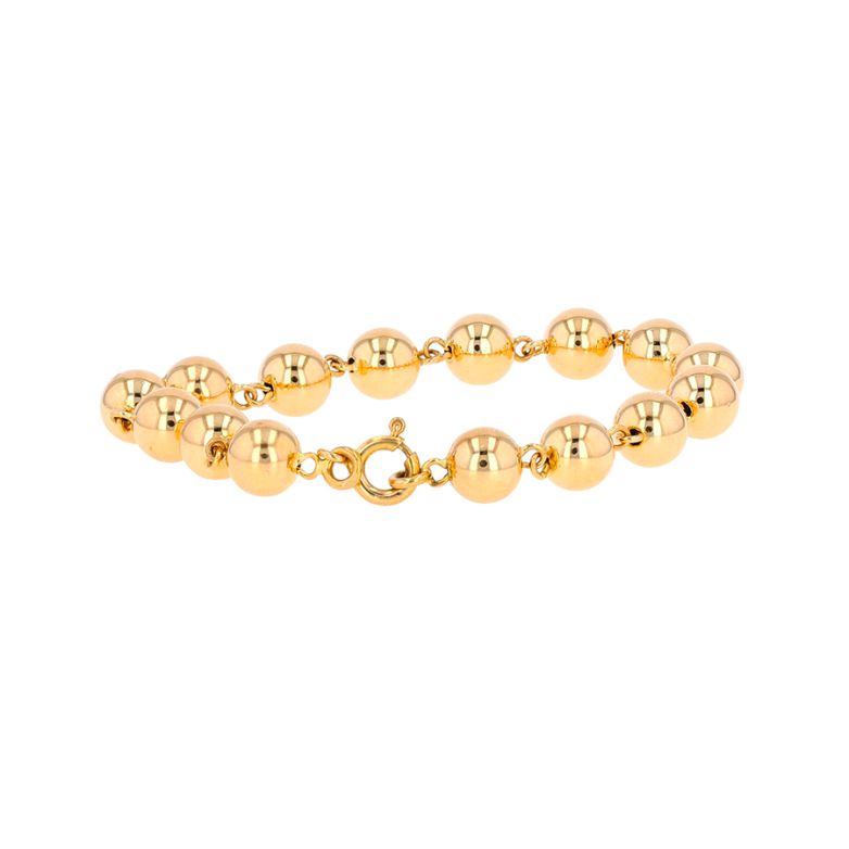 Ball link bracelet yellow...