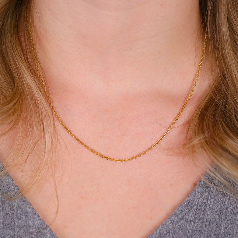Yellow gold forçat chain 7.23g