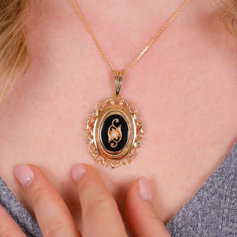 Vintage cassolette onyx and...