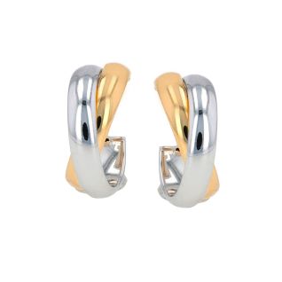 2-gold hoop earrings 2.85g