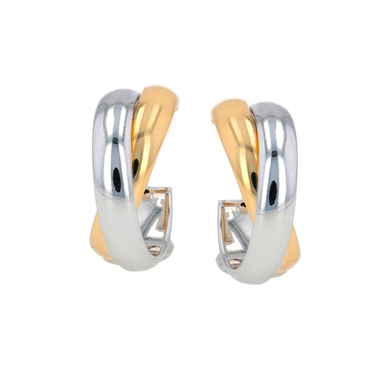 2-gold hoop earrings 2.85g