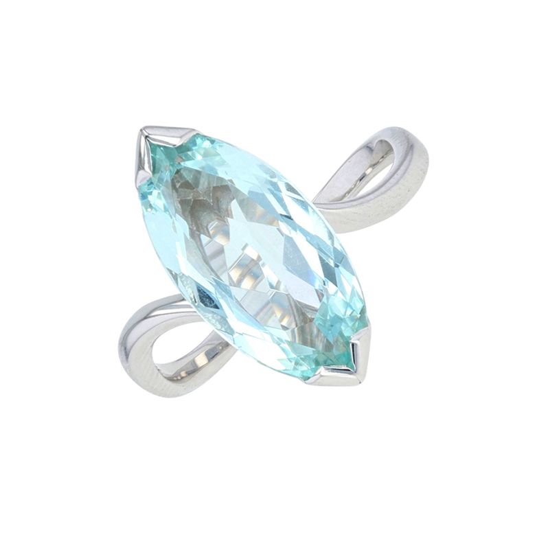3.76 carat aquamarine ring...