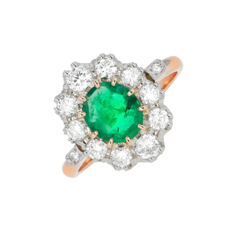 Vintage ring emerald 0.83...