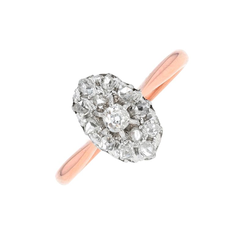 Antique ring diamonds 0.14...