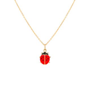 Yellow gold ladybug...