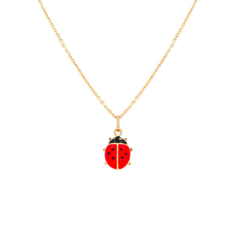 Yellow gold ladybug...