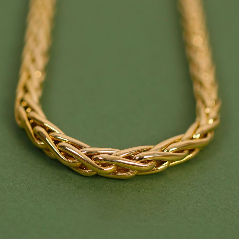 Palm drop necklace yellow...