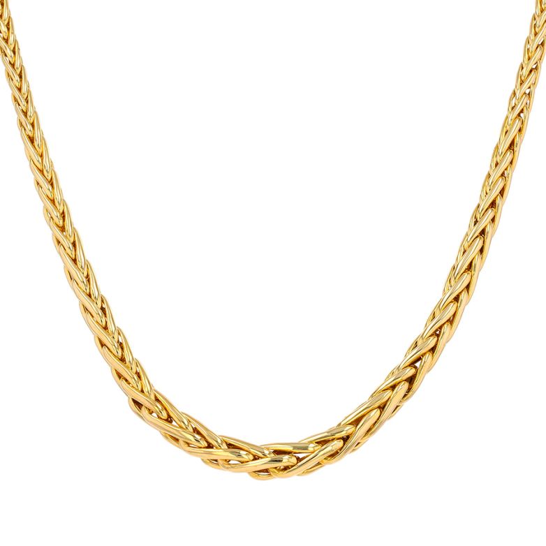 Palm drop necklace yellow...
