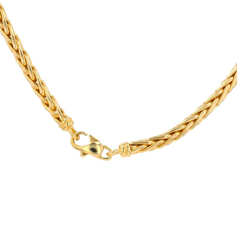 Palm drop necklace yellow...