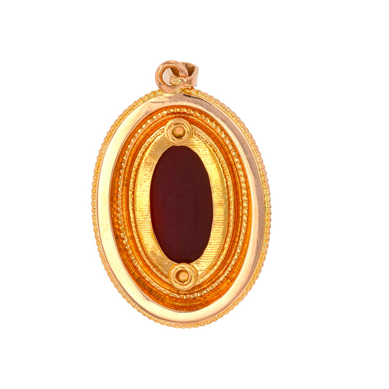 Vintage yellow gold Cameo...