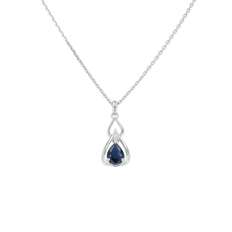 Necklace sapphire 0.76...