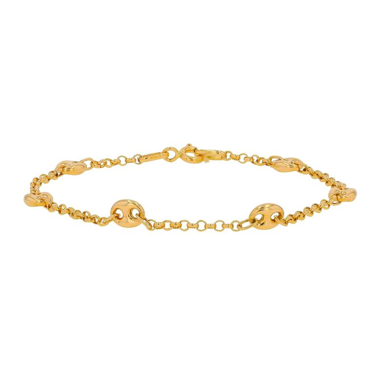 Yellow gold coffee bean...