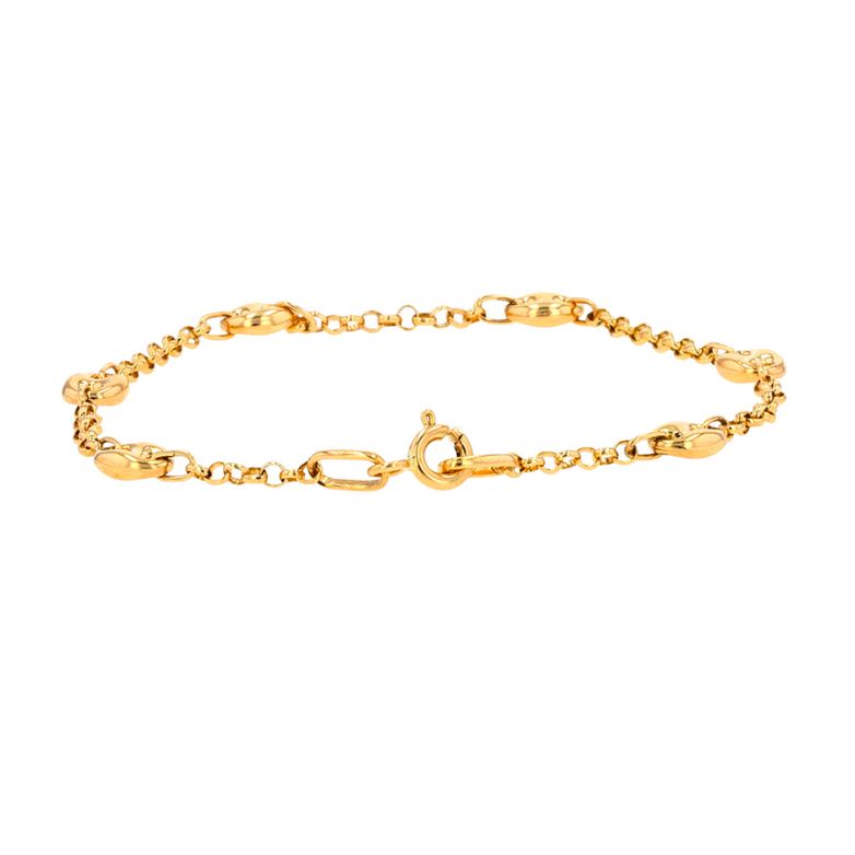 Yellow gold coffee bean...