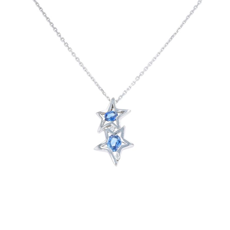 Necklace with sapphire...