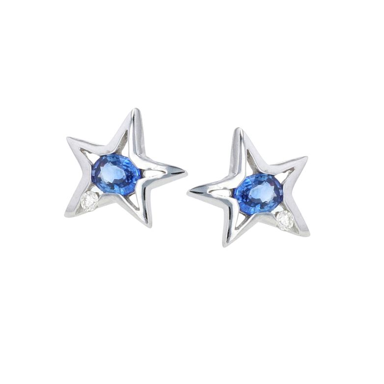 Star earrings with 0.54...