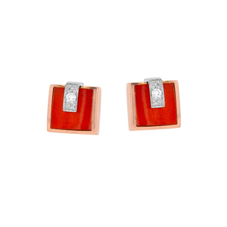 Earrings diamonds 0.01...