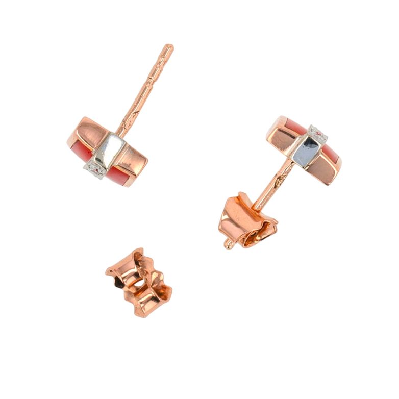 Earrings diamonds 0.01...