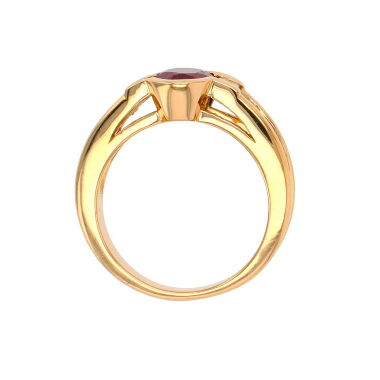 Ring ruby 1.32 carat and...