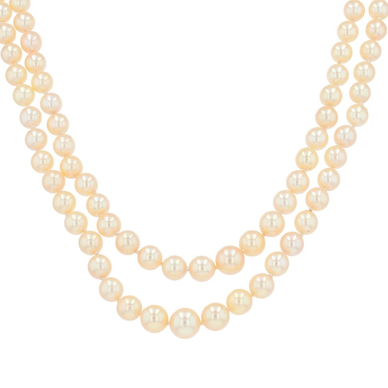 Vintage cultured pearl and...