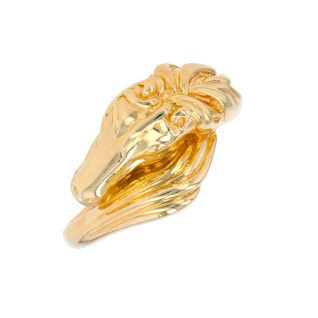Horse ring yellow gold 6 g