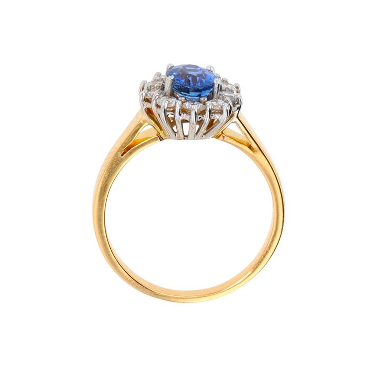 Ring daisy sapphire 1.14...
