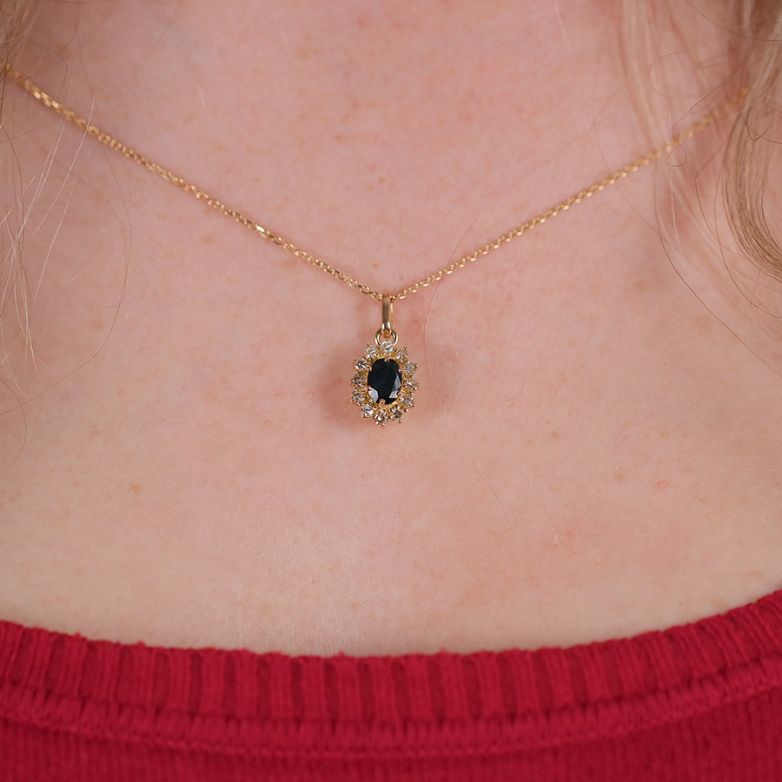 Pendant sapphire 1.11 carat...