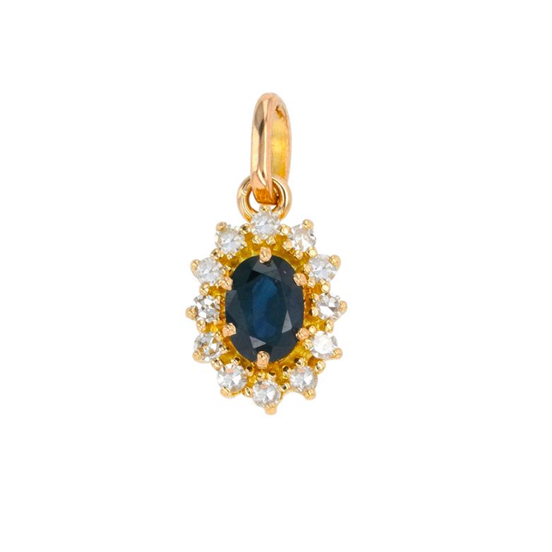 Pendant sapphire 1.11 carat...