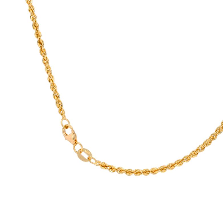 Yellow gold rope chain 2.52g