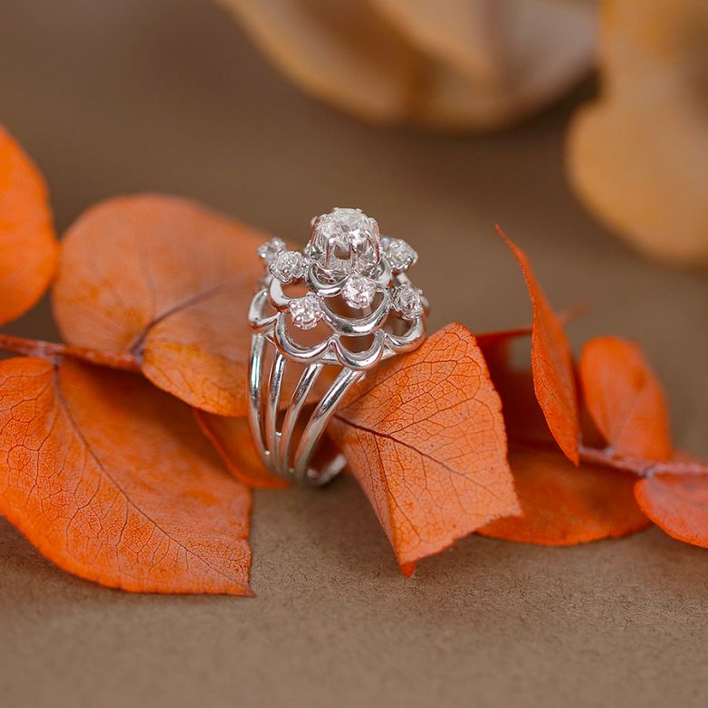 Vintage ring diamonds 0.95...