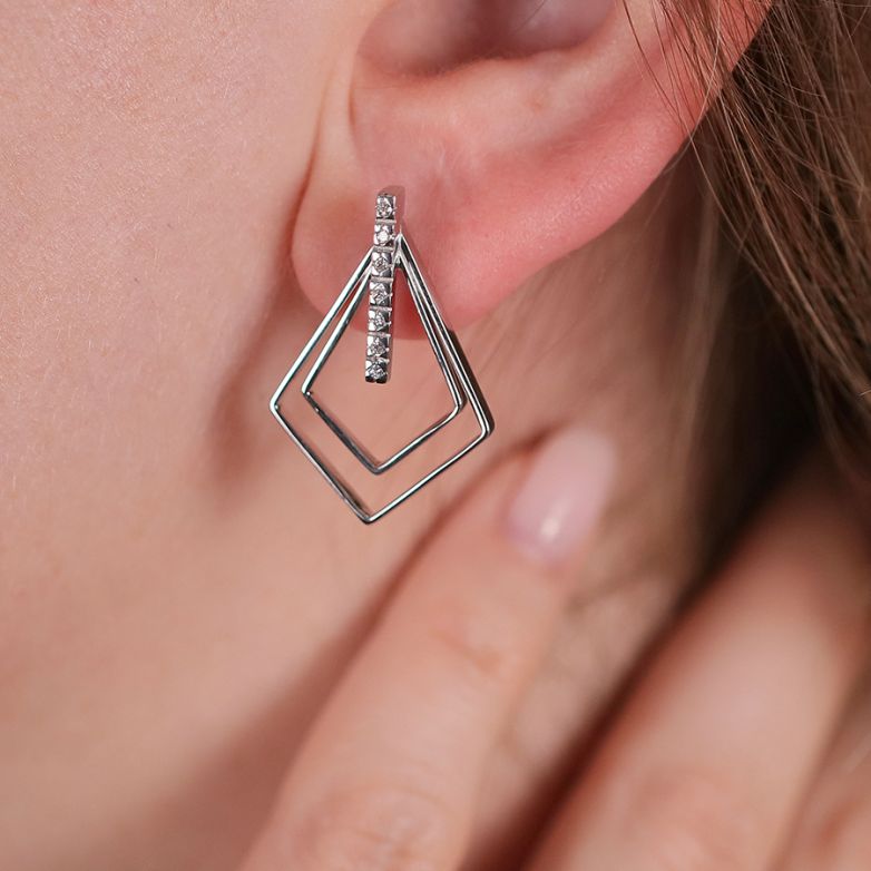 Earrings diamonds 0.07...