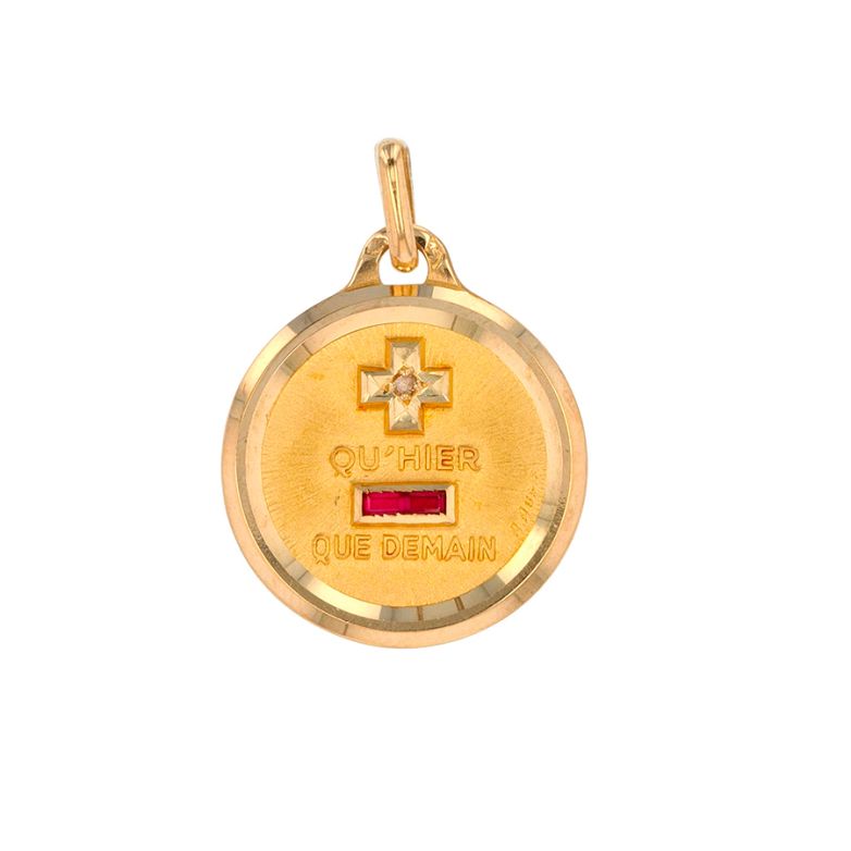AUGIS love medal ruby 0.02...