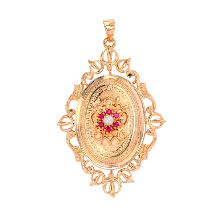 Vintage cassolette pendant...