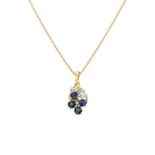 Necklace sapphires 0.80...