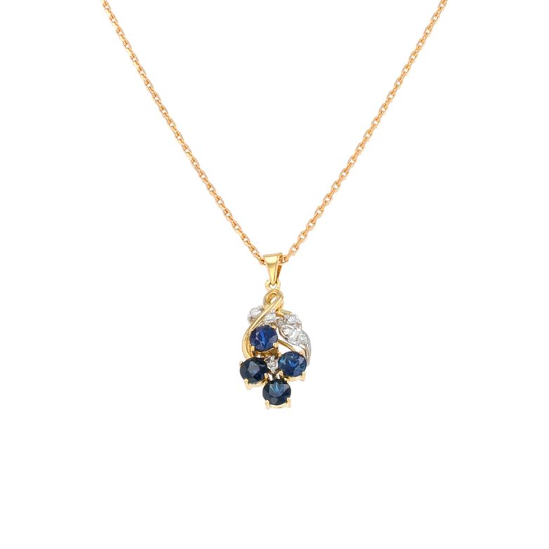 Necklace sapphires 0.80...