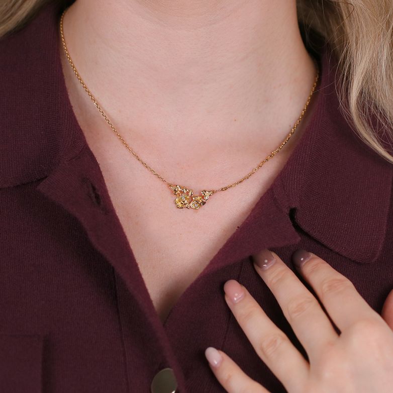 Necklace diamonds 0.02...