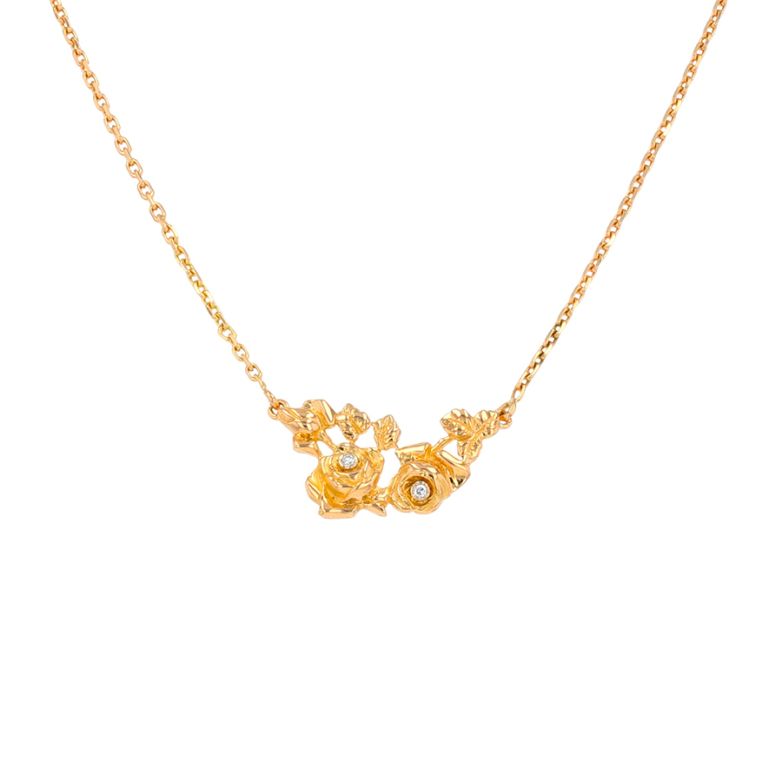 Necklace diamonds 0.02...