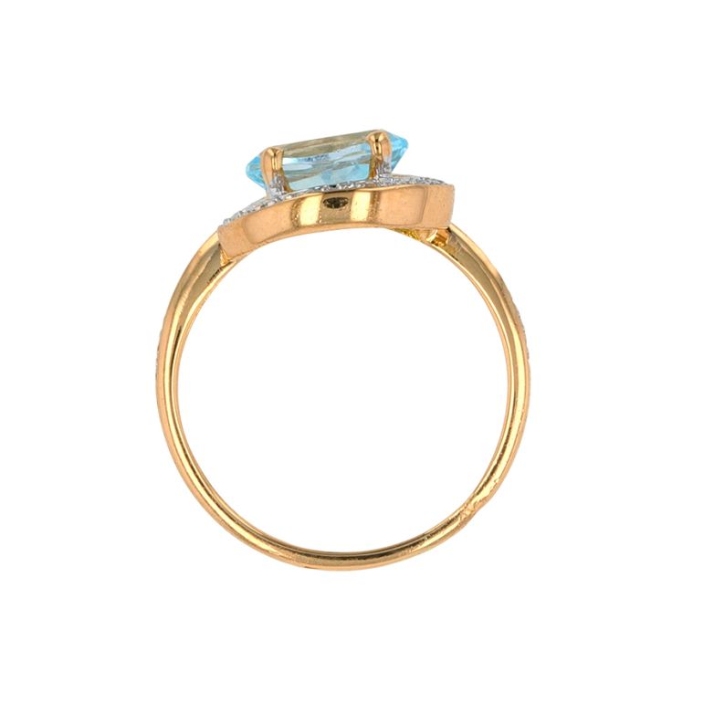 Ring topaz 1.26 carat and...