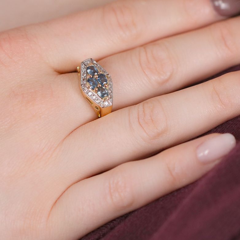 Ring sapphires 1.24 carat...