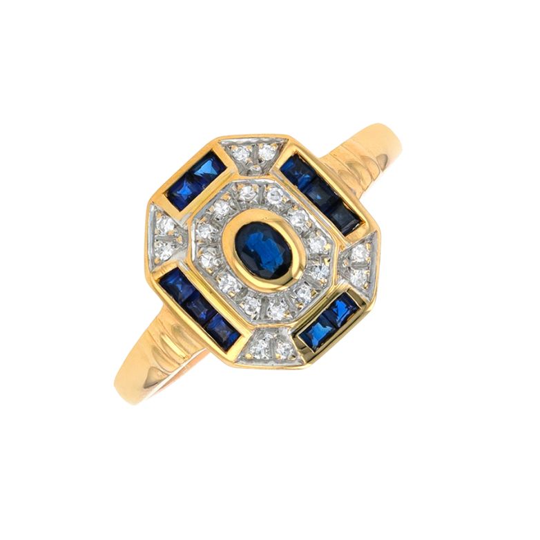 0.45 carat sapphire and...