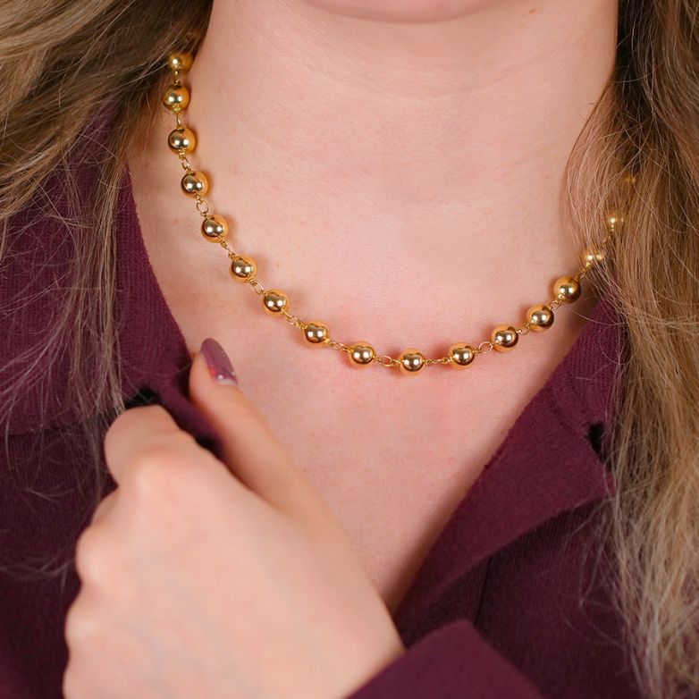 18.26g yellow gold ball...