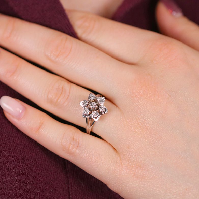 Vintage ring diamonds 0.22...