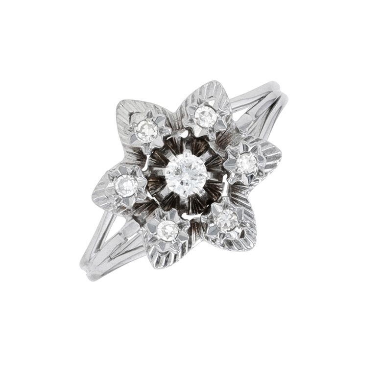 Vintage ring diamonds 0.22...