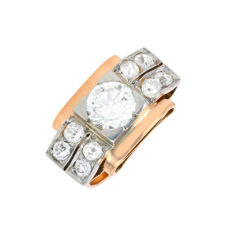 Vintage Tank ring diamonds...