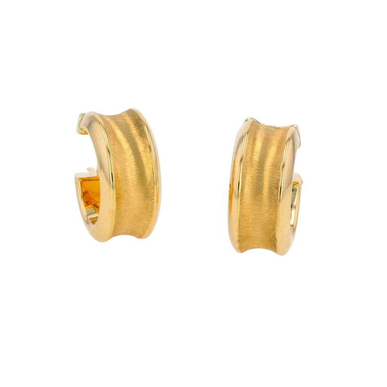 Yellow gold earrings 3.48g