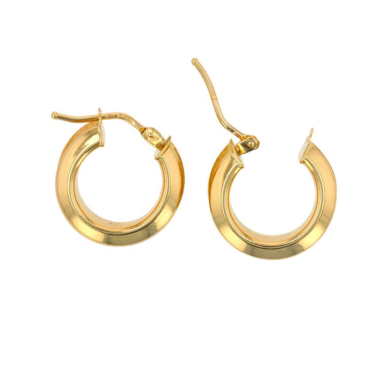 Yellow gold earrings 3.48g